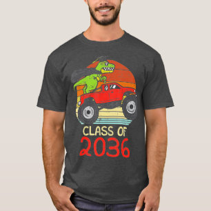 Class Of 2036 Trex Monster Truck Dinosaur Grow Wit T-Shirt