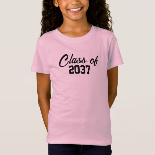 Class of 2037 Custom School Graduate T-Shirt