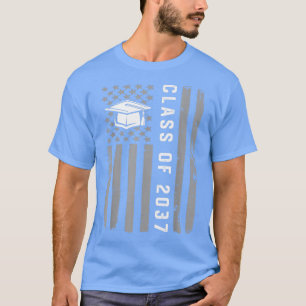 Class Of 2037 Grow With Me Graduation First Day Of T-Shirt