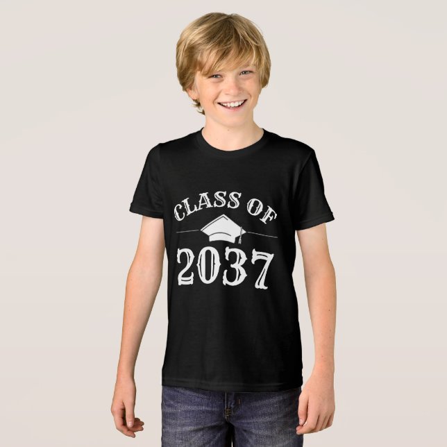 Class of 2037 Kindergarten School First Day Tshirt (Front Full)
