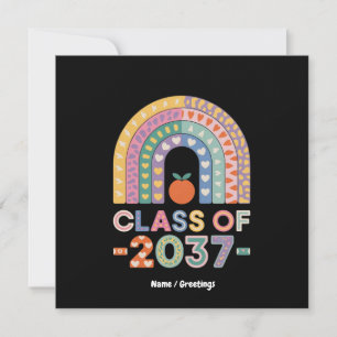 Class of 2037 Kindergarten to Graduation Gifts Invitation