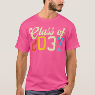 Class Of 2037 Retro PreK Kindergarten Preschool St T-Shirt