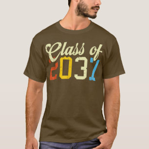 Class Of 2037 Retro PreK Kindergarten Preschool St T-Shirt