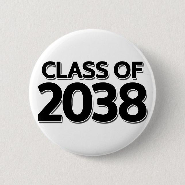 Class of 2038 6 cm round badge (Front)