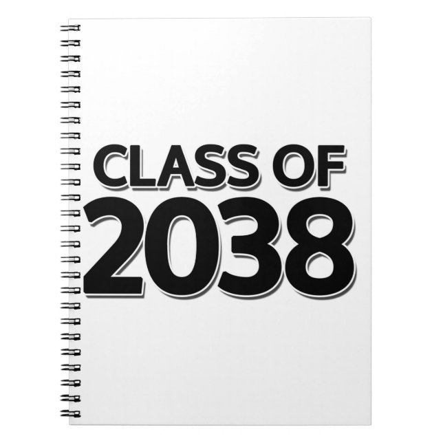 Class of 2038 notebook (Front)