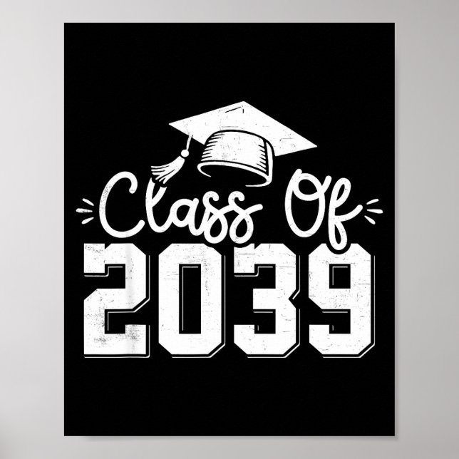 Class of 2039 Grow with First Day of School Poster (Front)
