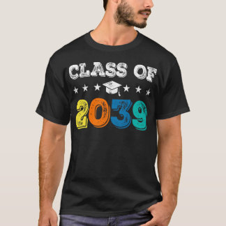 Class of 2039 Grow with Me First Day of School T-Shirt