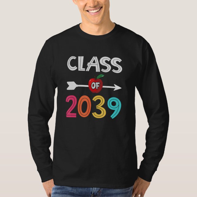 Class Of 2039  Pre K Graduate Preschool Graduation T-Shirt (Front)