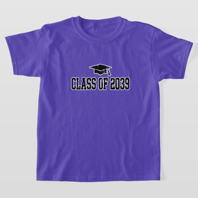  Class Of 2039 Shirt | Varsity Graduation Shirt |  (Laydown)