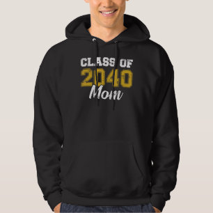 Class Of 2040 Mum Mother Graduation Graduate Vint Hoodie