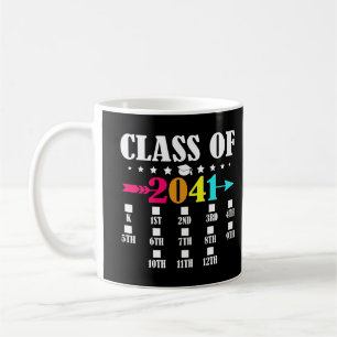 Class Of 2041 Kindergarten Graduation 12th Grade Coffee Mug