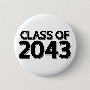 Class of 2043 6 cm round badge