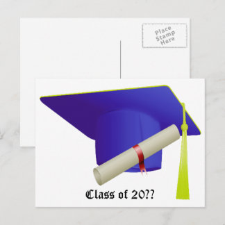 Class of 20XX Graduation Announcement Postcard