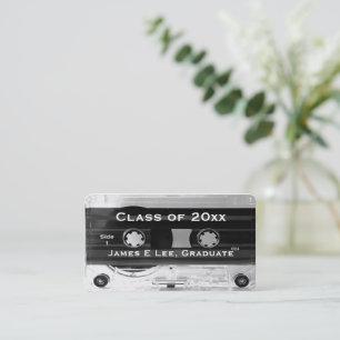 Class of 20xx Graduation Audio Cassette Tape Cards