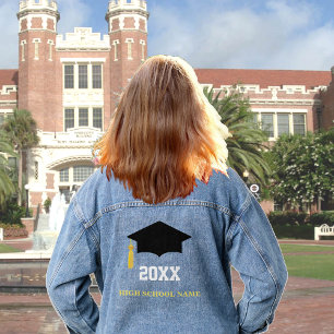 Class of 20XX Graduation Denim Jacket