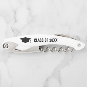 Class of 20XX graduation party wine bottle opener