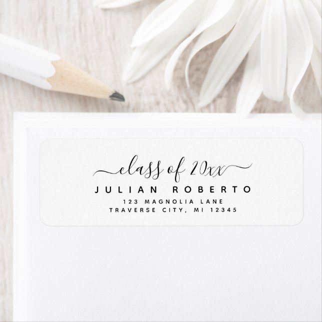Class of 20xx graduation return address labels (Insitu)