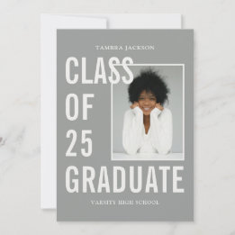 Class Of 25 Photo Graduate Graduation Announcement