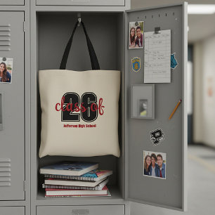 Class of (26) custom senior  tote bag