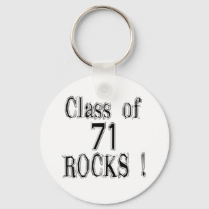 Class of '71 Rocks! Keychain