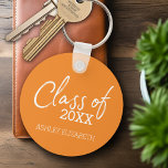 Class of ADD YOUR YEAR Graduation Party Key Ring<br><div class="desc">A modern and trendy design for any graduate. Add 2019,  2020 or any year to personalize this elegant and modern script. This can be used for any graduate - high school,  college,  grad school,  med school or even trade school.</div>