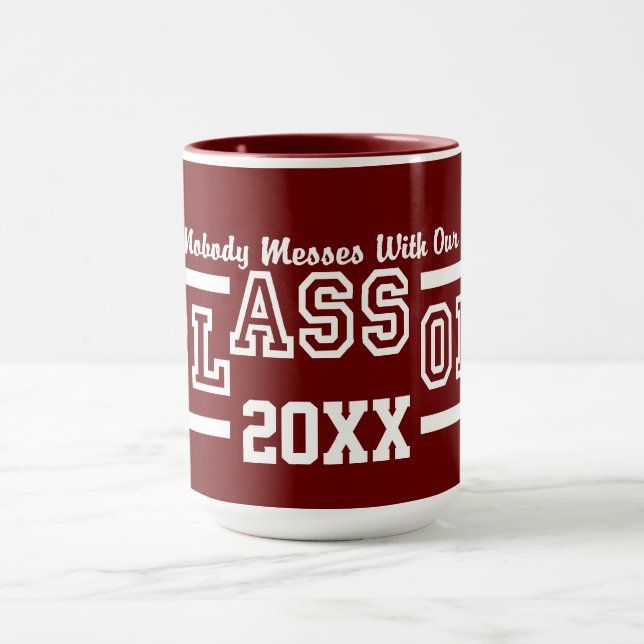 Class of ANY Year custom mug - choose style (Center)