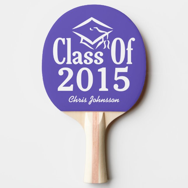 Class of ANY year custom text & colour paddle (Back)
