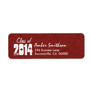 Class of Any Year RED and WHITE Graduation