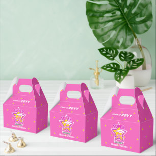 Class of-Congrats Super Grad Pink-Editable Text Favour Box