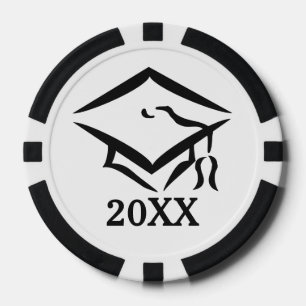 CLASS OF ... custom monogram & colour poker chips