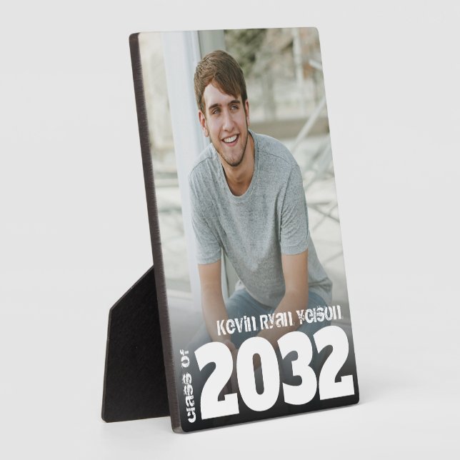 Class of Grad Photo Easel Back Plaque (Side)