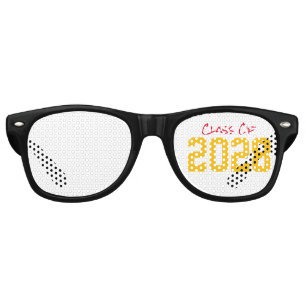 CLASS OF Grad YEAR School Senior Fun Retro Sunglasses
