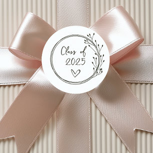 Class of Graduation Classic Round Sticker