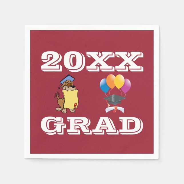Class of Graduation Parties Napkins (Front)