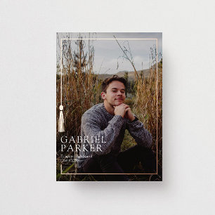 Class of Rose Gold Tassel Photo Graduation