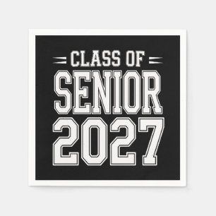 Class Of Senior 2027 Graduation Proud Graduate Napkin
