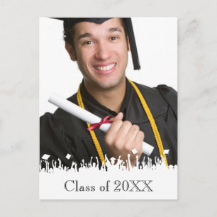 Class of  Senior Graduation Invitation Postcard