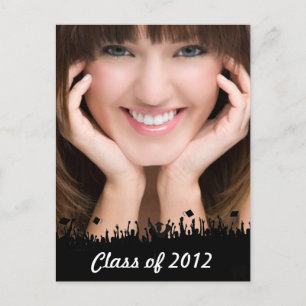 Class of Senior Graduation Open House Announcement Postcard