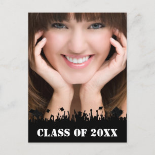 Class of Senior Graduation Open House Invitation Postcard