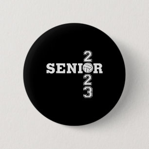 Class of Volleyball Senior Boys Girls Seniors 6 Cm Round Badge