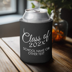 Class of with Custom Year and High School Can Cooler