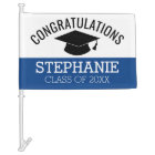 Class of Year Graduate - Graduation Cap Blue Black