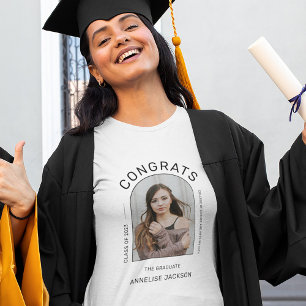 Class of year minimalist congrats graduate photo T-Shirt