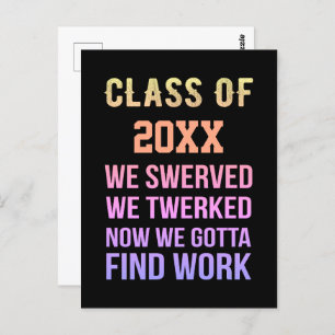 Class of Year Novelty Postcard