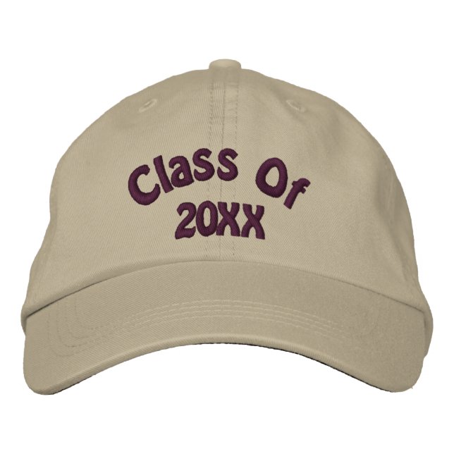 Class Of Your Year Graduation Embroidered Hat (Front)