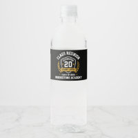 Class Reunion 20 Year Water Bottle Label Custom
