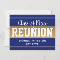 Class Reunion Blue and Gold