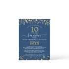 Class Reunion Blue Gold Stars Lights Any Year