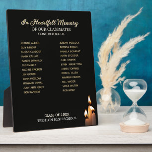 Class Reunion Classmate Memorial Plaque