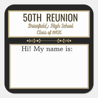 Class Reunion custom Name badge stickers